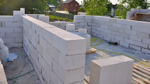 Кладка газосиликатных блоков в Лиде