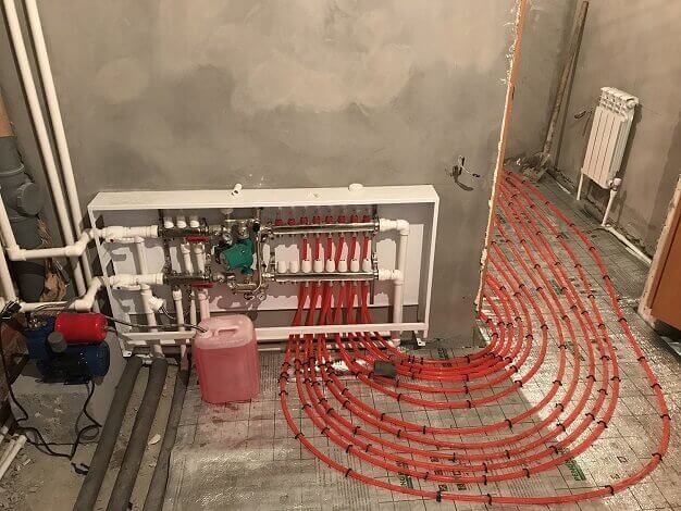 Монтаж теплого пола в Лиде