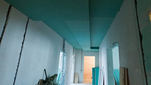 Монтаж гипсокартона на потолок в Лиде