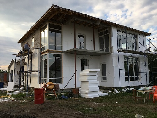 Утепление пенопластом наружных стен в Лиде