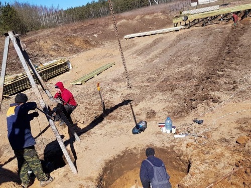 Септик из бетонных колец в Лиде